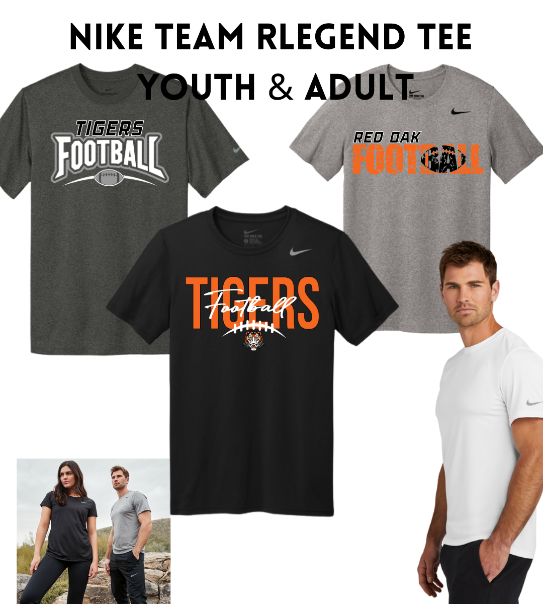 ROFB26 NKDX8787 Nike Youth & Adult Swoosh Sleeve rLegend Tee