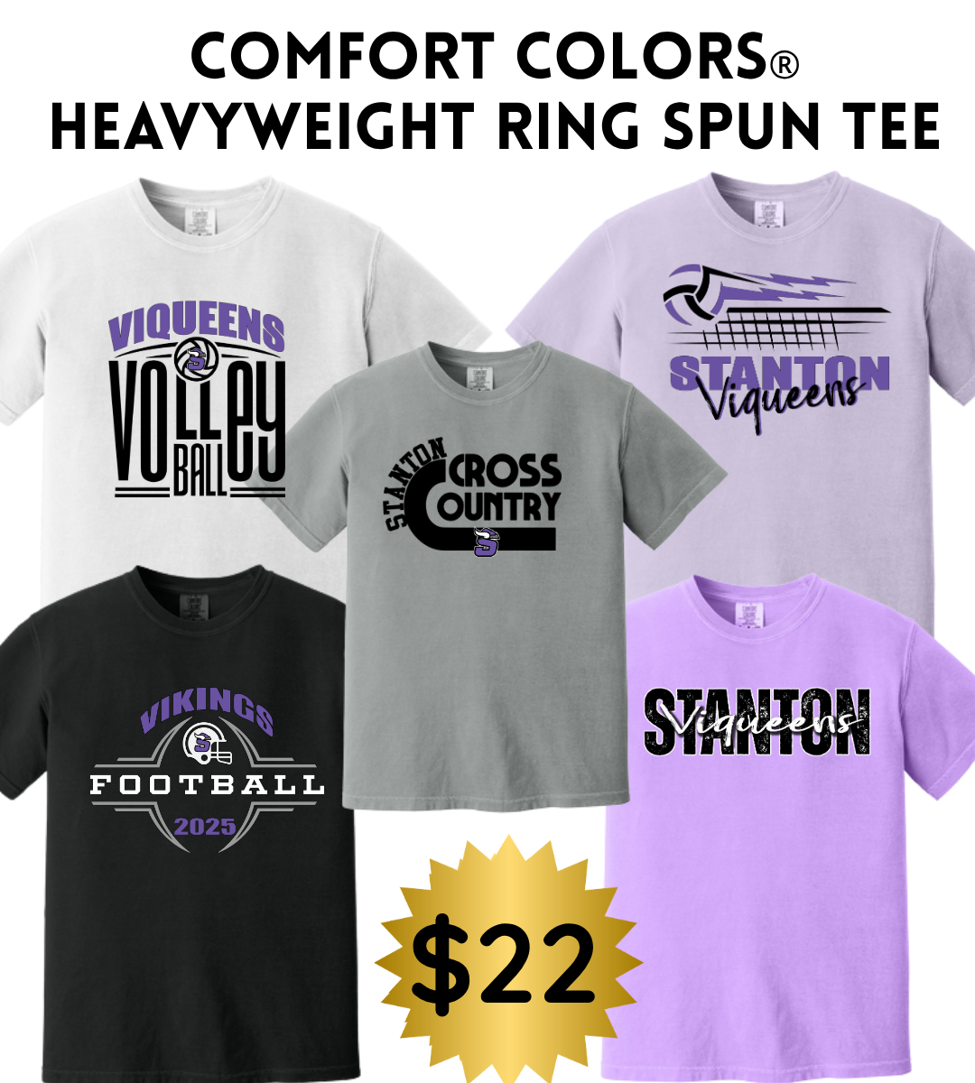 SB25 Comfort Colors Tee (Adult Unisex Sizes)