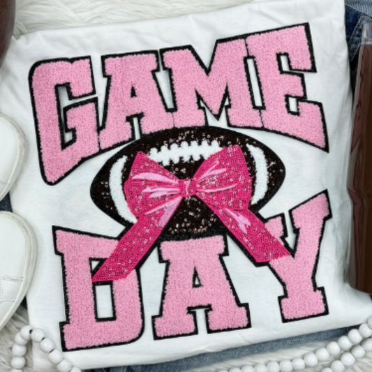 SS Bow Football Game Day Patch