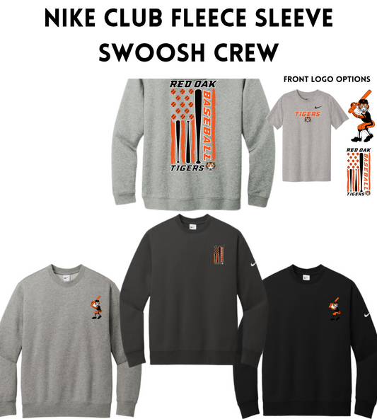 ROBASE24 Nike Club Fleece Sleeve Swoosh Crew