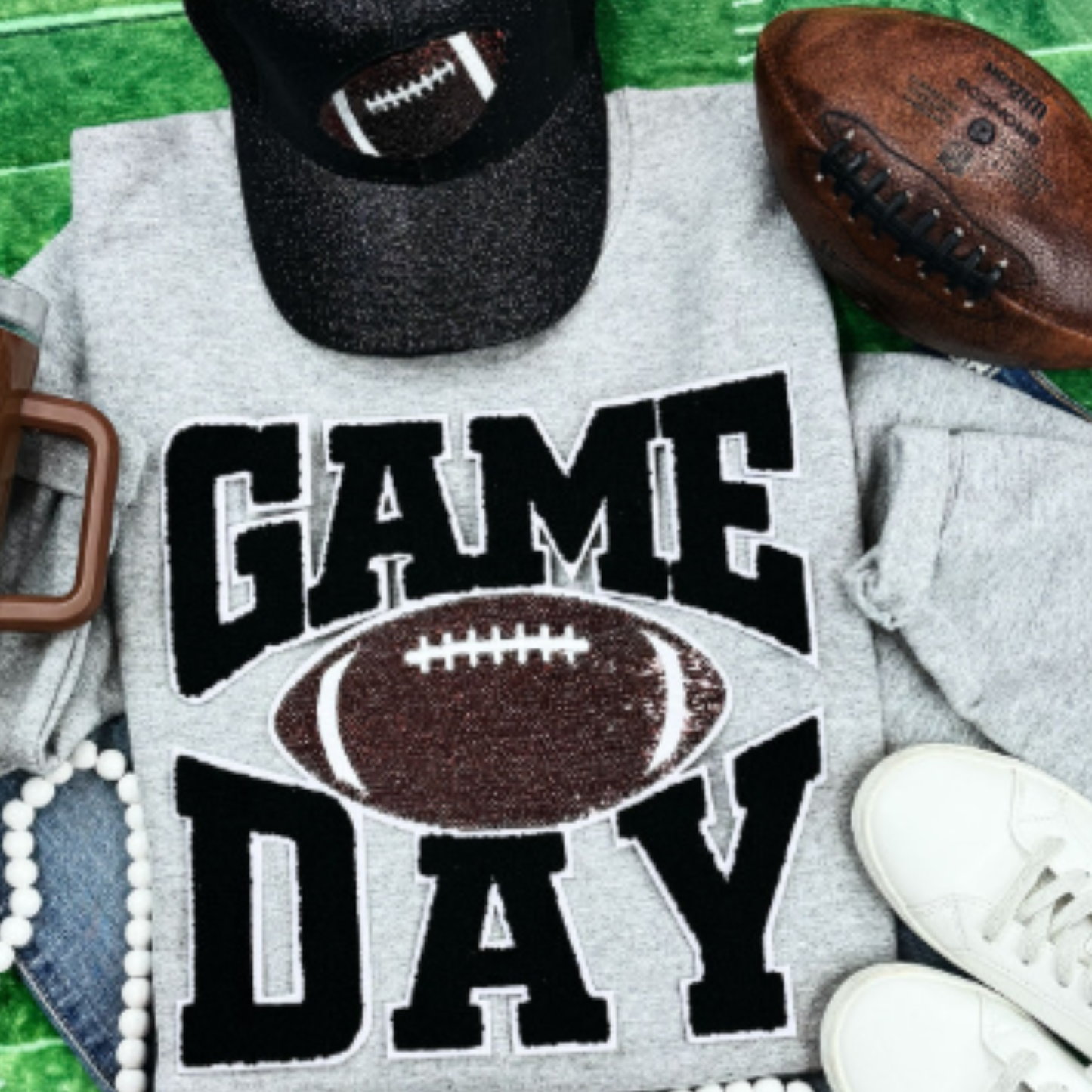 SS Fluffy Game Day Football Patch
