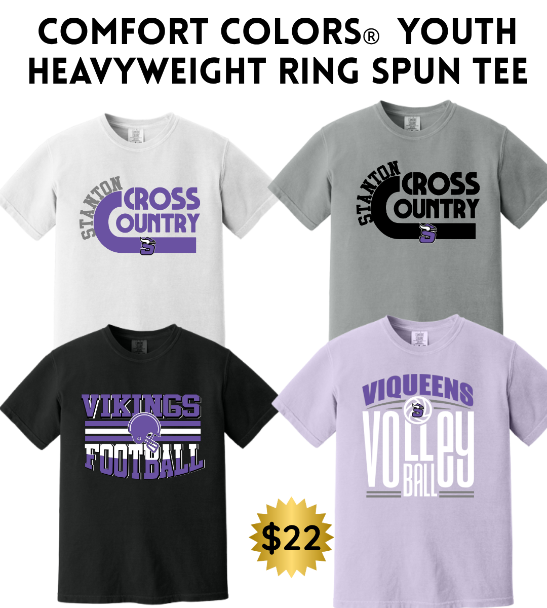 SB25 Comfort Colors Tee YOUTH