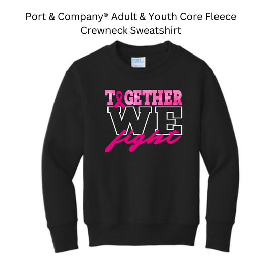 PO Core Fleece Crewneck Sweatshirt YOUTH & ADULT - Black