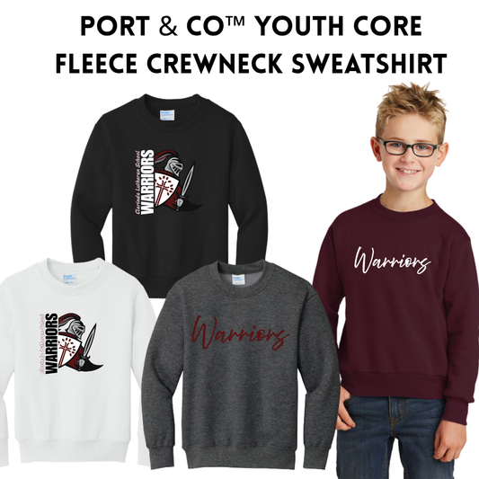 CL26 PC78Y Youth Crewneck