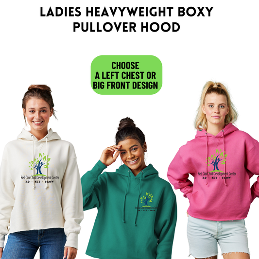 ROCDC Ladies Heavyweight Boxy Pullover Hood