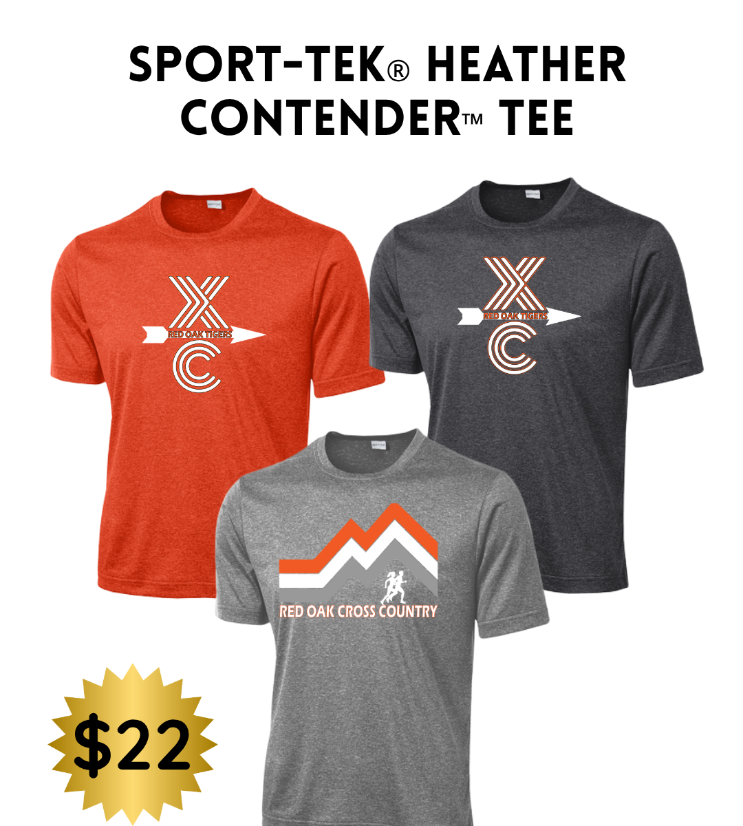 ROCC25 Sport-Tek® Heather Contender™ Tee Adult & Youth