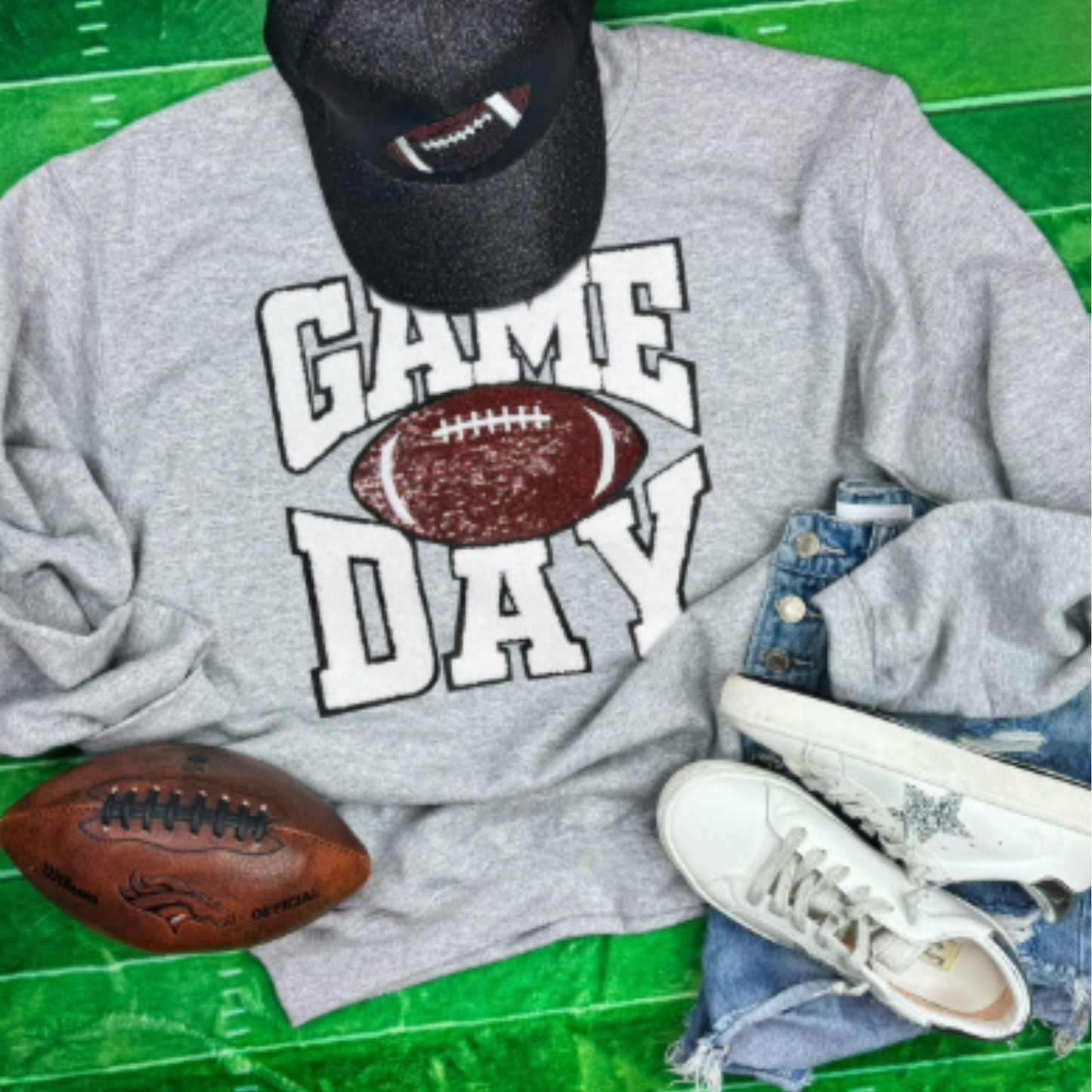 SS Fluffy Game Day Football Patch