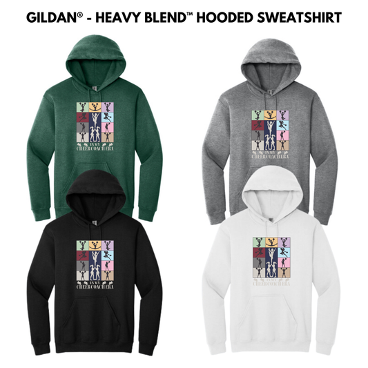 EM Gildan Heavy Blend™ Hooded Sweatshirt Youth AND Adult - CHEER
