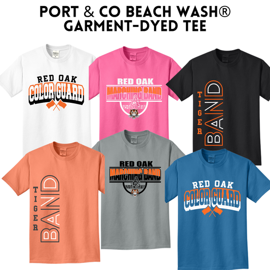 ROMB26 PC099 Port & Co™ Beach Wash® Garment-Dyed Tee