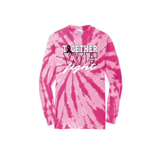 PO Tie Dye Long Sleeve T-Shirt ADULT - Pink