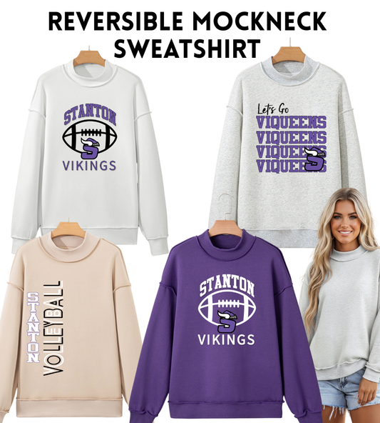 SB26 EI Reversible Mockneck Sweatshirt