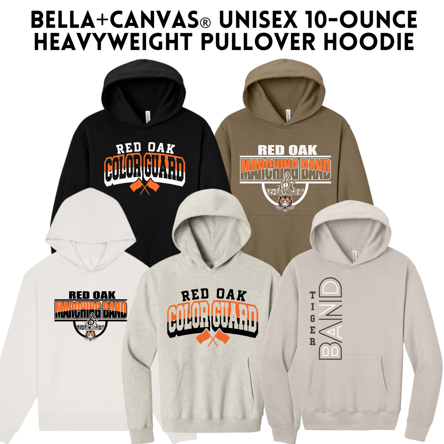 ROMB26 BC4719 BELLA+CANVAS® Unisex 10-Ounce Heavyweight Pullover Hoodie