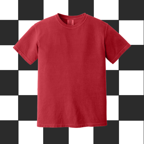 Comfort Color T-Shirt with Print-Red