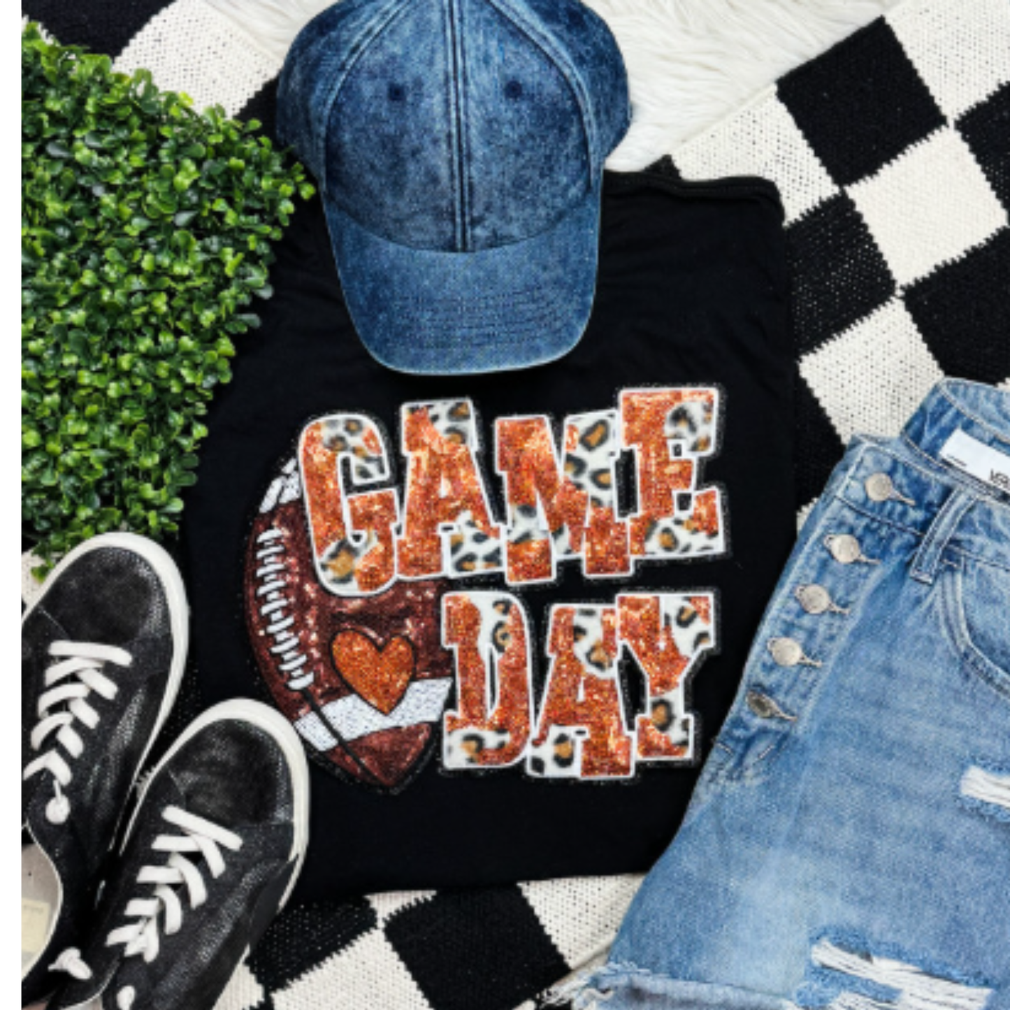 SS Sequins Football Game Day Patch