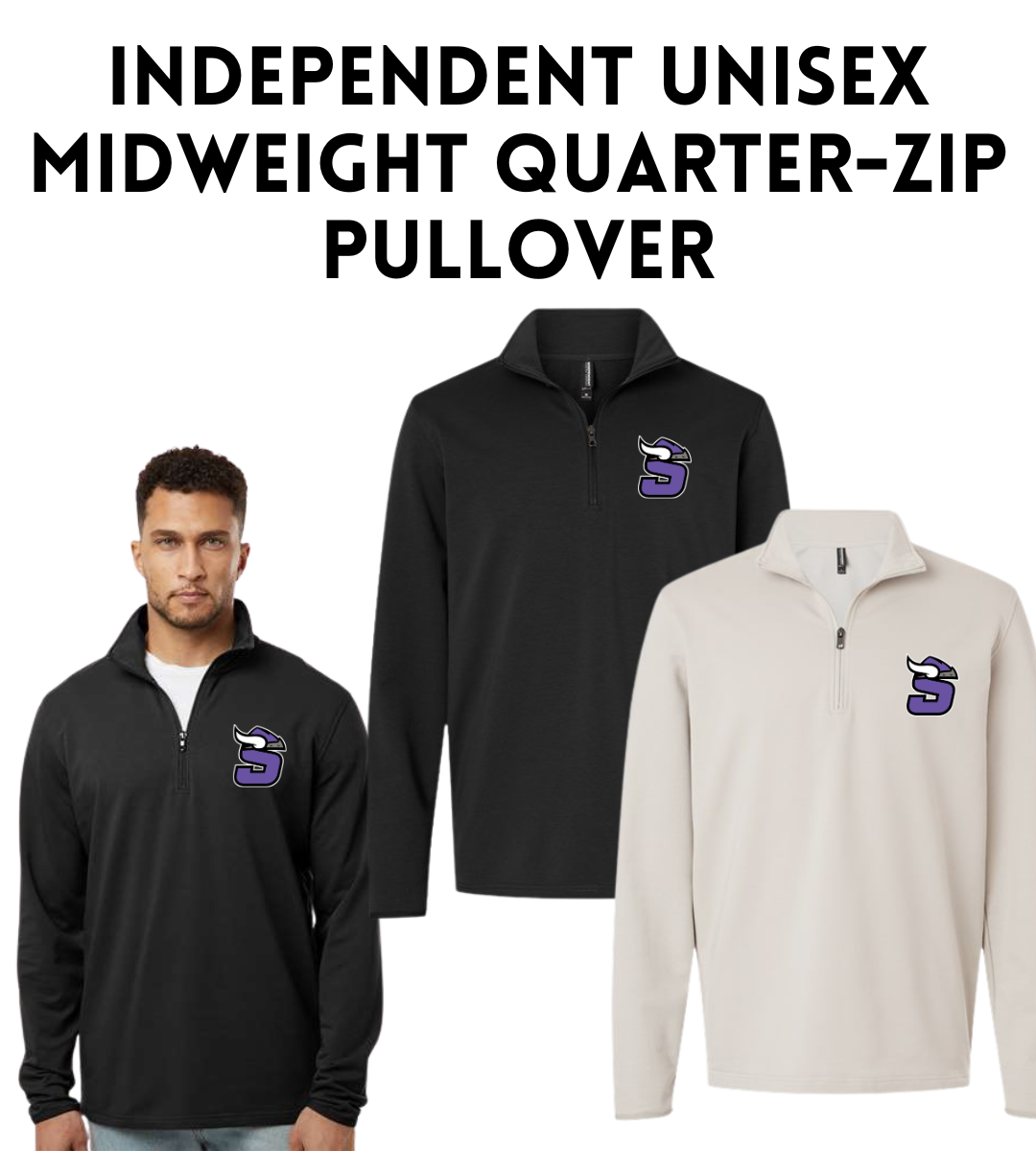 SB26 SS4600QZ Independent Unisex Midweight Quarter-Zip Pullover