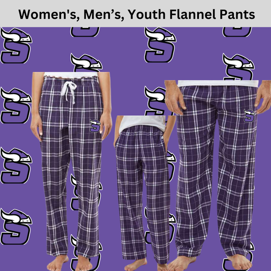 SBB Women's, Men’s, Youth Flannel Pants