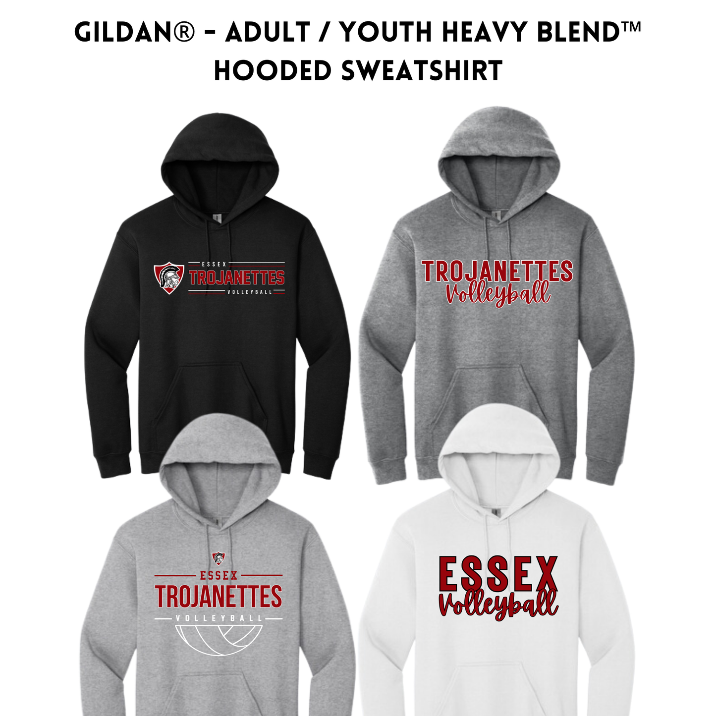 EVB26 18500 Gildan® Heavy Blend™ Hooded Sweatshirt
