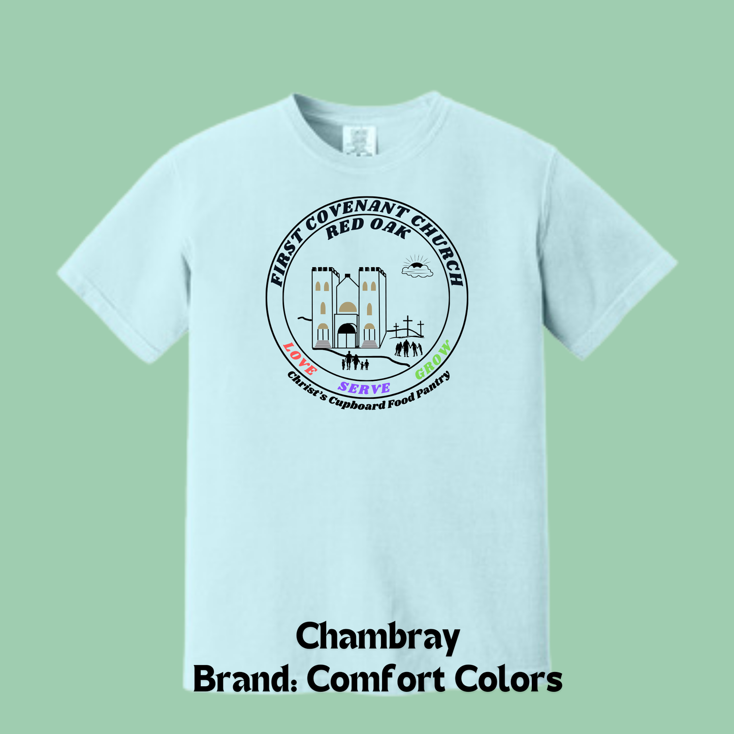 FCC Comfort Colors T-Shirt - Chambray