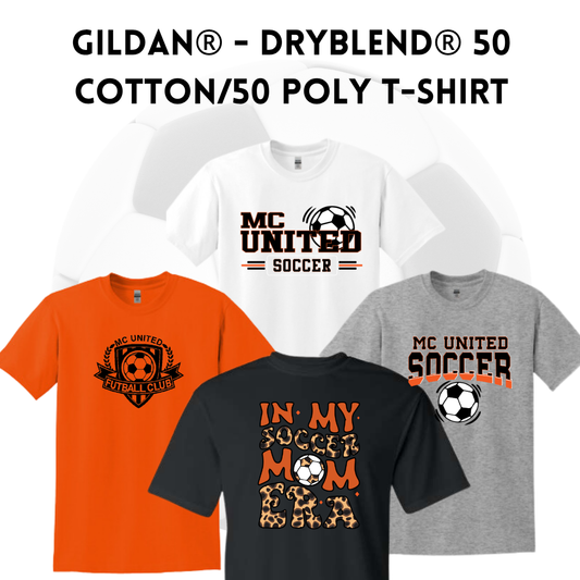 MCUFC Gildan Dryblend 50/50 T-Shirt - Youth & Adult