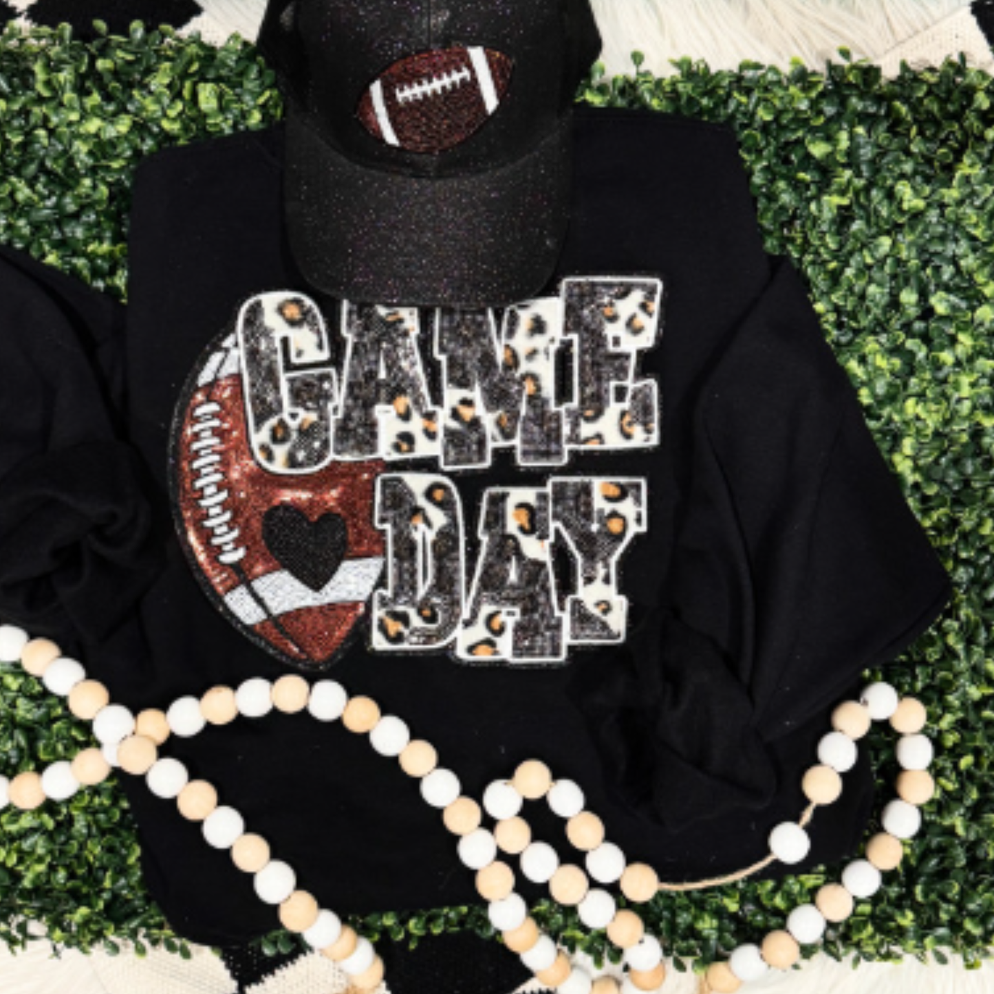 SS Sequins Football Game Day Patch