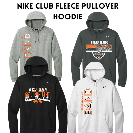 ROMB26 NKDR1499 Nike Club Fleece Sleeve Swoosh Pullover Hoodie