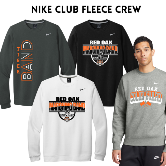 ROMB26 NKFD9863 Nike Club Fleece Sleeve Swoosh Crew