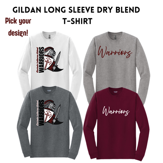 CL26 8400 Gildan Long Sleeve Dry Blend  T-Shirt