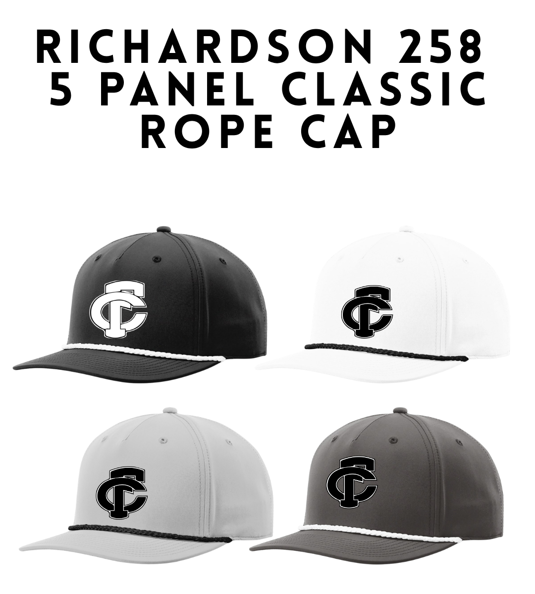 FCP 258 Richardson 5-Panel Classic Rope Cap