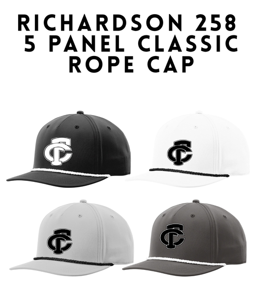 FCP 258 Richardson 5-Panel Classic Rope Cap