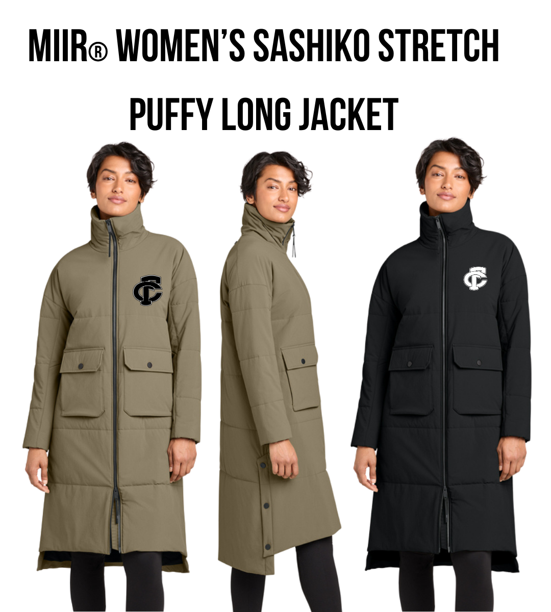 FCP MiiR® Women’s Sashiko Stretch Puffy Long Jacket