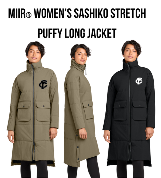 FCP MiiR® Women’s Sashiko Stretch Puffy Long Jacket