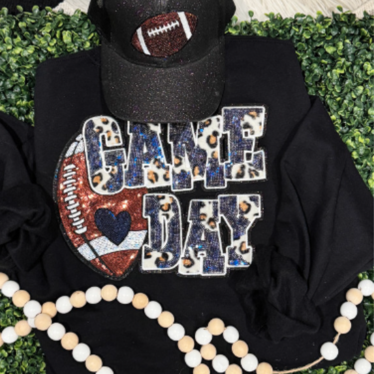 SS Sequins Football Game Day Patch