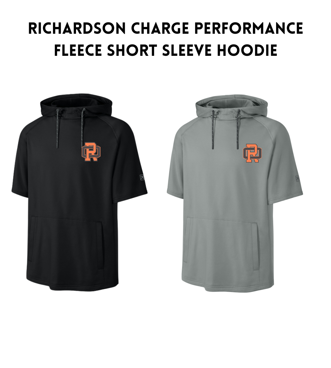 ROFB26 Richardson Charge Performance Fleece Short Sleeve Hoodie