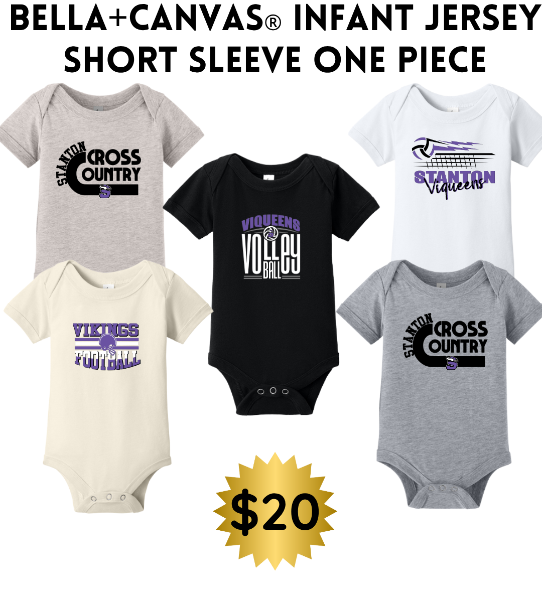SB25 BELLA+CANVAS® Infant Jersey Short Sleeve One Piece