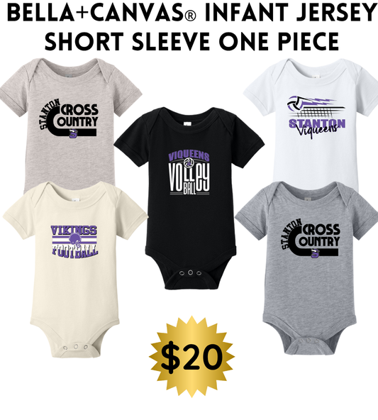 SB25 BELLA+CANVAS® Infant Jersey Short Sleeve One Piece
