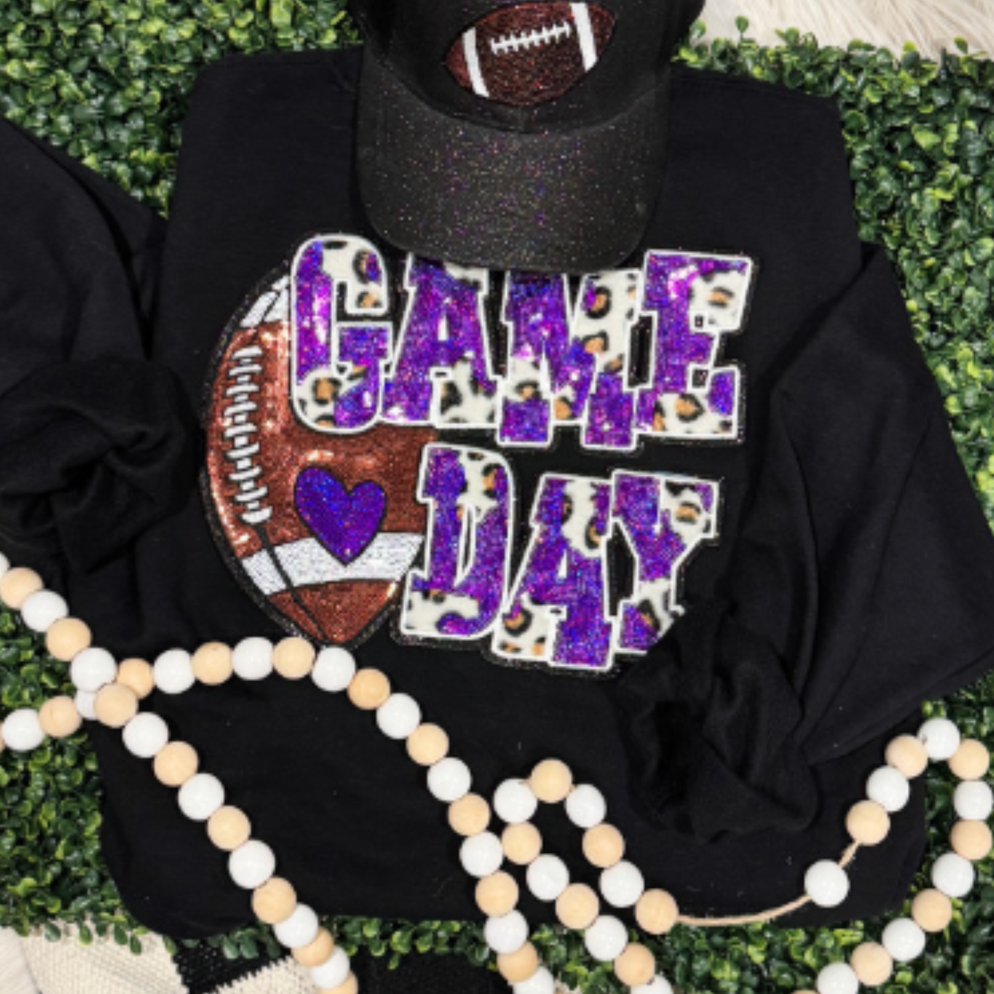 SS Sequins Football Game Day Patch