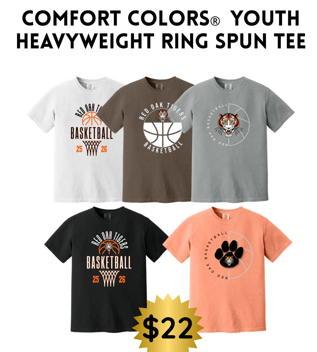 ROBB2526 Comfort Colors Tee YOUTH