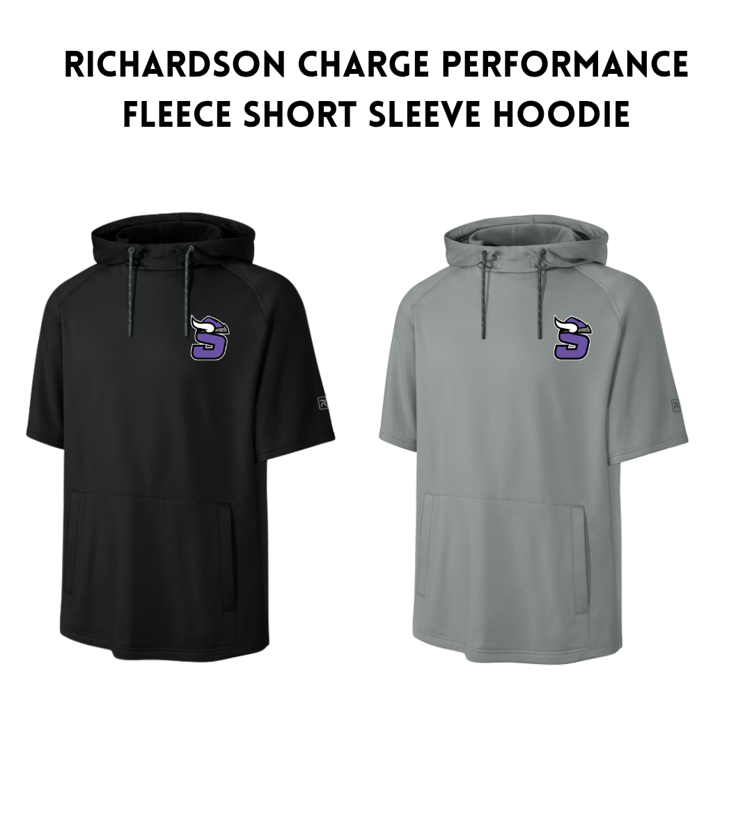 SB26 Richardson Charge Performance Fleece Short Sleeve Hoodie