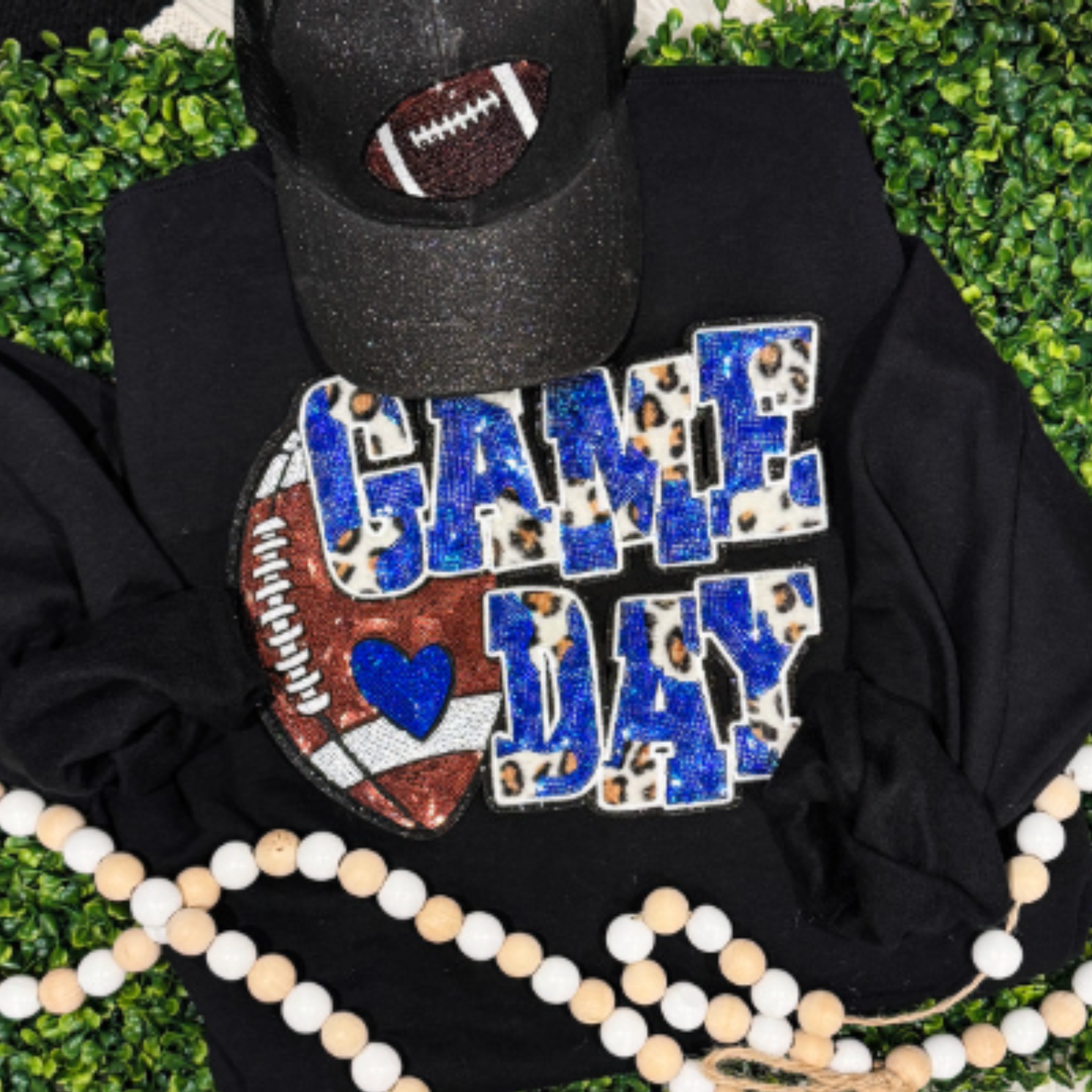 SS Sequins Football Game Day Patch
