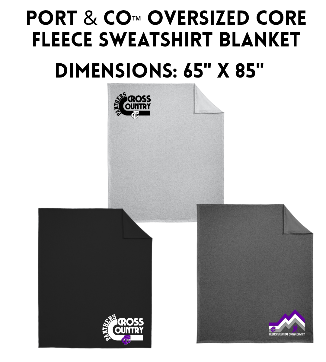 FCPXC Port & Co™ Oversized Core Fleece Sweatshirt Blanket