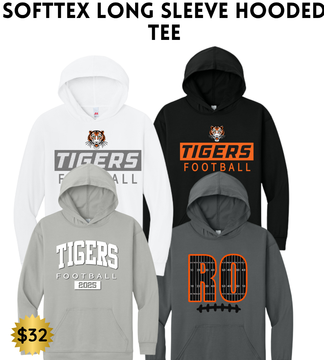 ROFB25 Softek Long Sleeve Hooded Tee