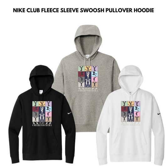 EM Nike Club Fleece Sleeve Swoosh Pullover Hoodie- CHEER