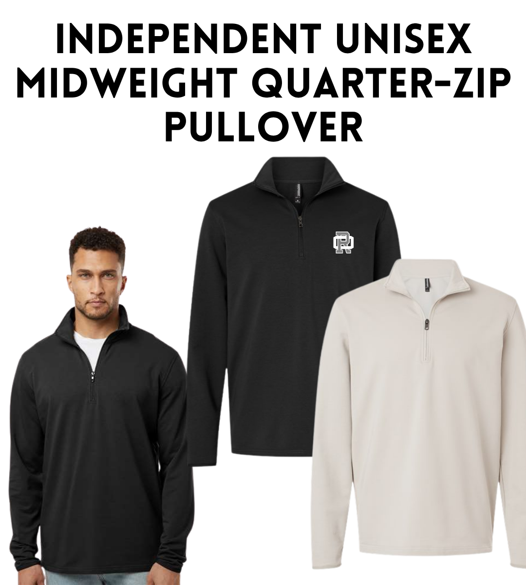 ROCC26 SS4600QZ Independent Unisex Midweight Quarter-Zip Pullover