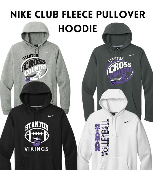 SB26 NKDR1499 Nike Club Fleece Sleeve Swoosh Pullover Hoodie