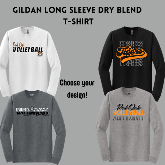 ROVB24 Gildan Long Sleeve Dry Blend  T-Shirt