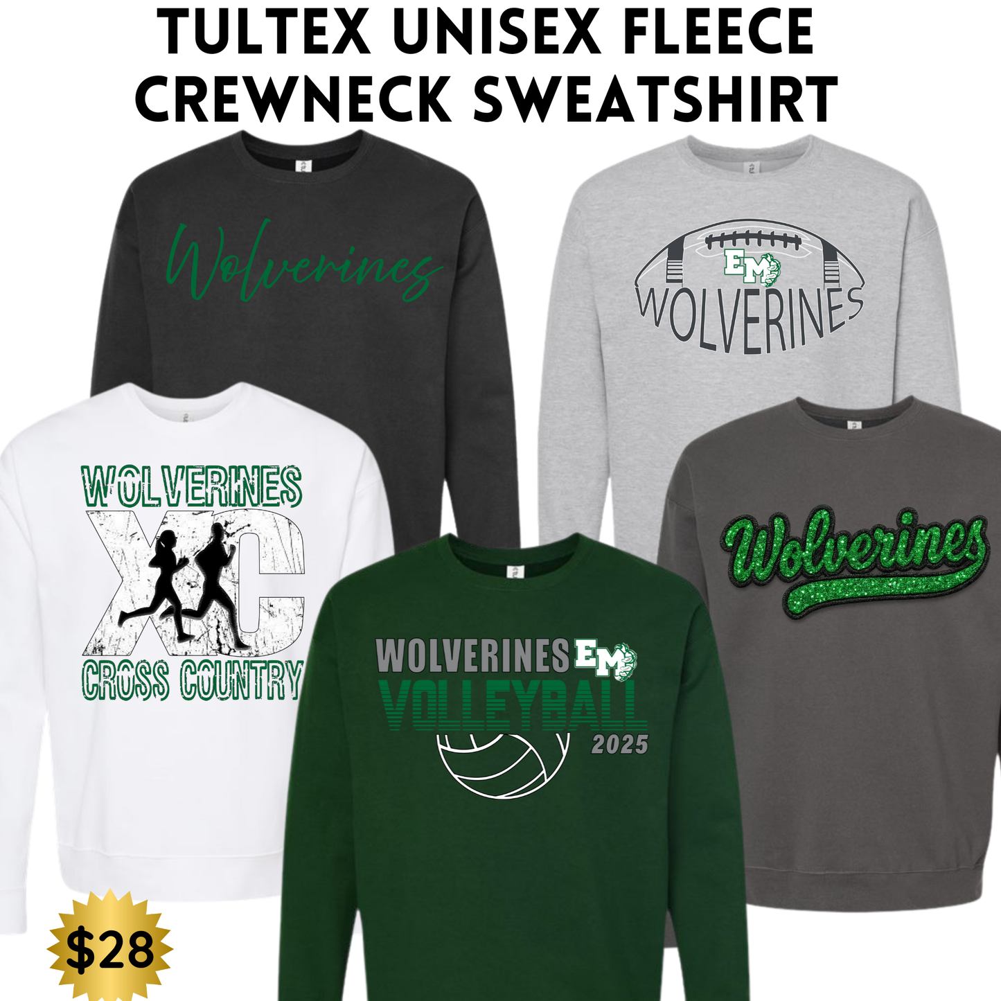 EMAYS25 Tultex Unisex Fleece Crewneck Sweatshirt