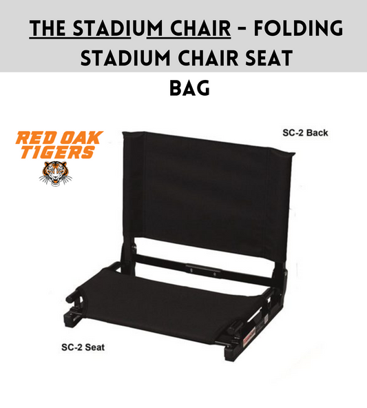 ROSOFT24 Stadium Seat 17" W x 16" H x 13" D - Black