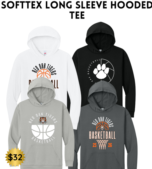 ROBB2526 Softek Long Sleeve Hooded Tee