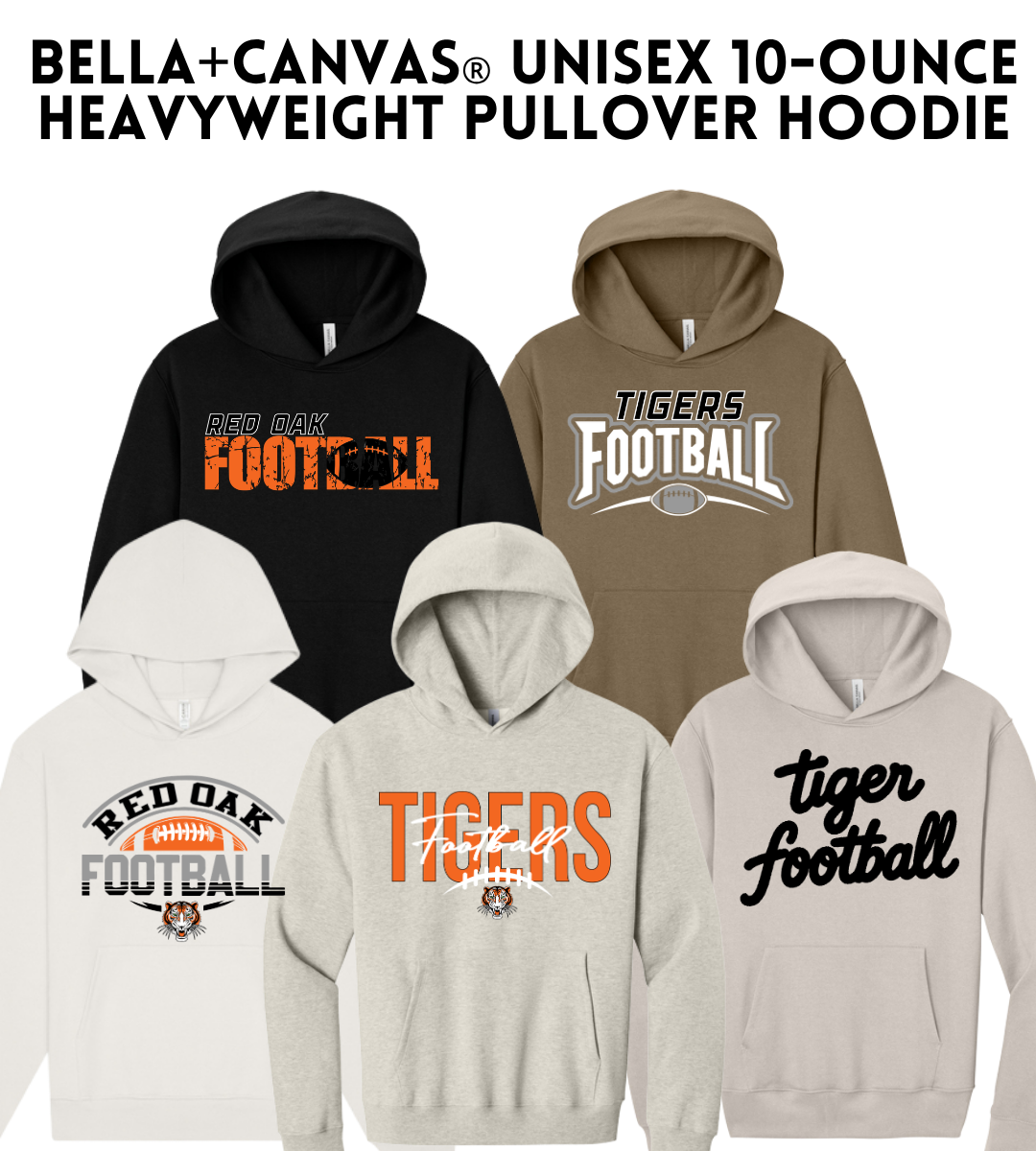 ROFB26 BC4719 BELLA+CANVAS® Unisex 10-Ounce Heavyweight Pullover Hoodie