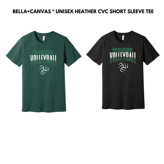 EM BELLA+CANVAS ® Unisex Heather CVC Short Sleeve Tee - VOLLEYBALL